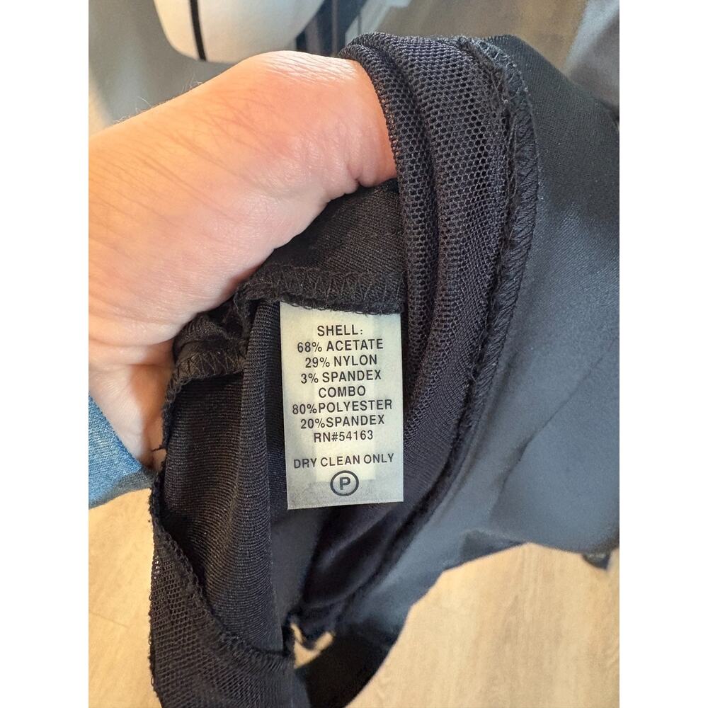 Calvin Klein spaghetti strap black sheath/cocktail dress size 4 - Picture 4 of 6